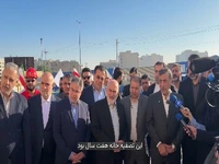 بازدید معاون اجرایی رئیسجمهور از ایستگاه پمپاژ ملی راه و خط انتقال طرح جامع فاضلاب اهواز