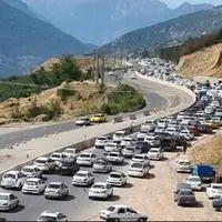 ترافیک سنگین در آزادراه تهران- شمال