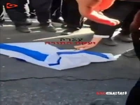 آتش زدن پرچم اسرائیل توسط یهودیان