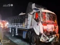 فیلم/ تصاویر محل تصادف زنجیرهای در تنگراه