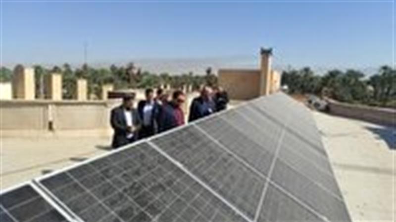 افتتاح نیروگاه خورشیدی ۱۰ کیلوواتی در طبس
