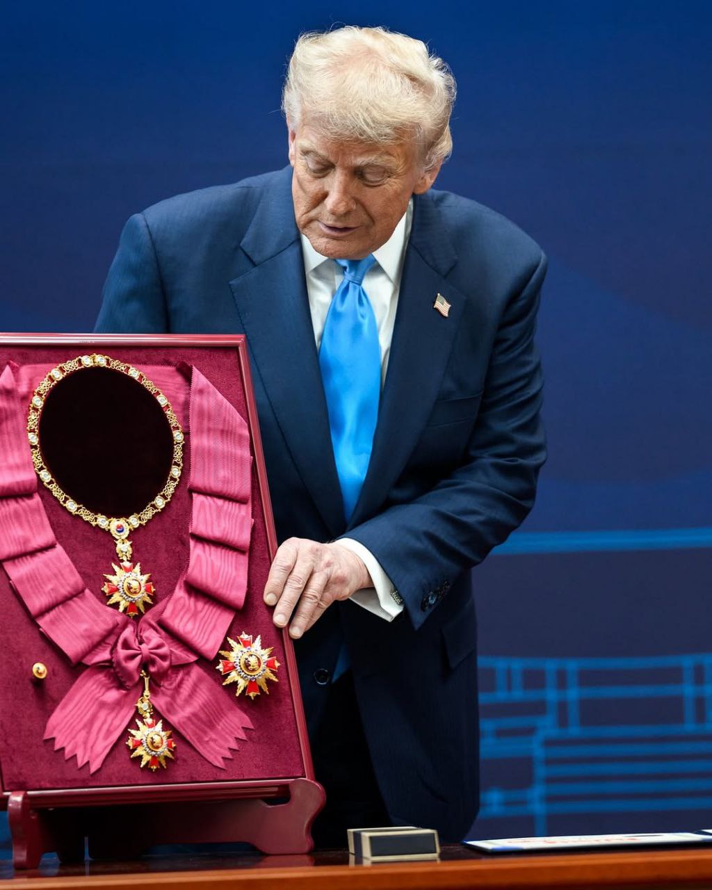 تصاویر کاخ سفید از حضور ترامپ در کره جنوبی