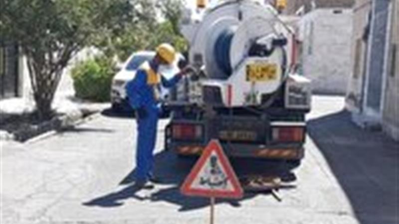 اجرای عملیات شست و شوی ۱۷۰ کیلومتر از شبکههای فاضلاب بیرجند