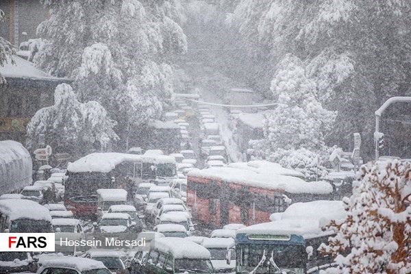  روز برفی تهران؛ آبان ماه ۱۳۹۸ 
