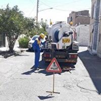 اجرای عملیات شست و شوی ۱۷۰ کیلومتر از شبکههای فاضلاب بیرجند