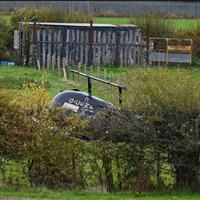 سقوط یک بالگرد در مزرعهای در شمال انگلیس