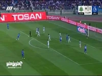 شوت منیرالحدادی را دروازهبان آلومینیوم دفع کرد