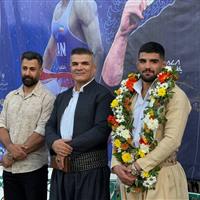 خانه کشتی «محمدمبین عظیمی» در سقز احداث میشود /مراسم استقبال و قدردانی از پرافتخارترین آزادکار کردستان