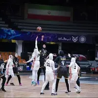 پیروزی بانوان بسکتبال پالایش نفت آبادان مقابل آکادمی نیکا