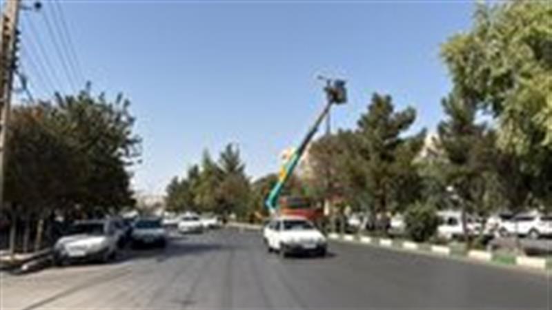بهبود و ارتقای روشنایی معابر در قم
