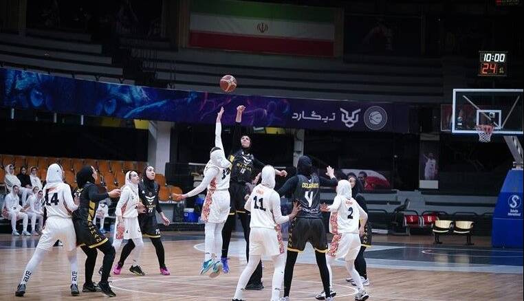 پیروزی بانوان بسکتبال پالایش نفت آبادان مقابل آکادمی نیکا