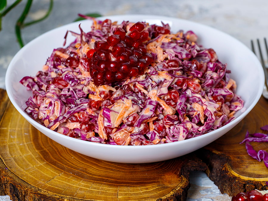 سالاد پاییزی با ۲ مدل سس