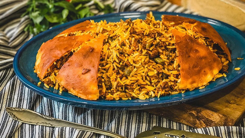 طرز تهیه لوبیا پلو مجلسی