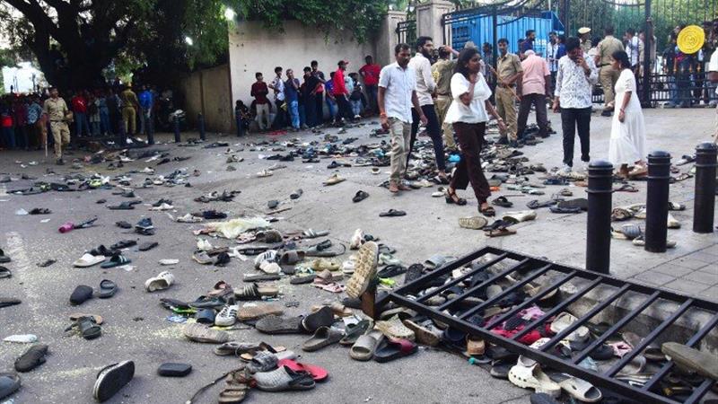 ازدحام جمعیت در هند با ۹ کشته و چندین زخمی