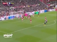 گل اول منچستریونایتد به ناتینگهام فارست توسط کاسمیرو در دقیقه 34