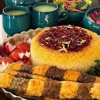 کباب تابه ای دورنگ