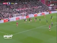 گل اول ناتینگهامفارست توسط گیبسوایت در دقیقه 48