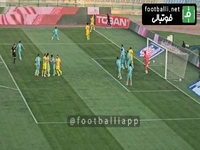 گل اول فجر سپاسی به پیکان توسط مهران موسوی
