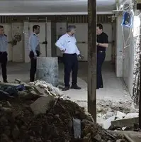 ریزش بخشی از سازه یک ساختمان مسکونی در منطقه سپیدار اهواز