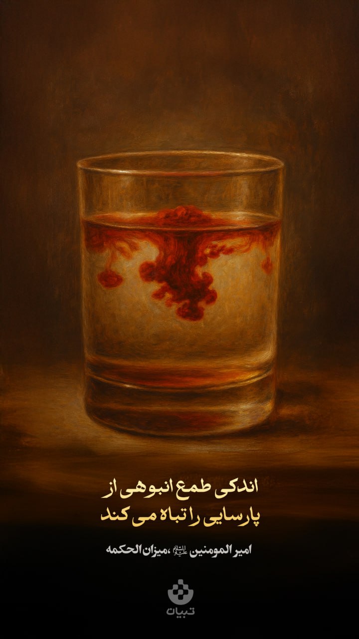 طرح/ طمع عامل نابودی پارسایی