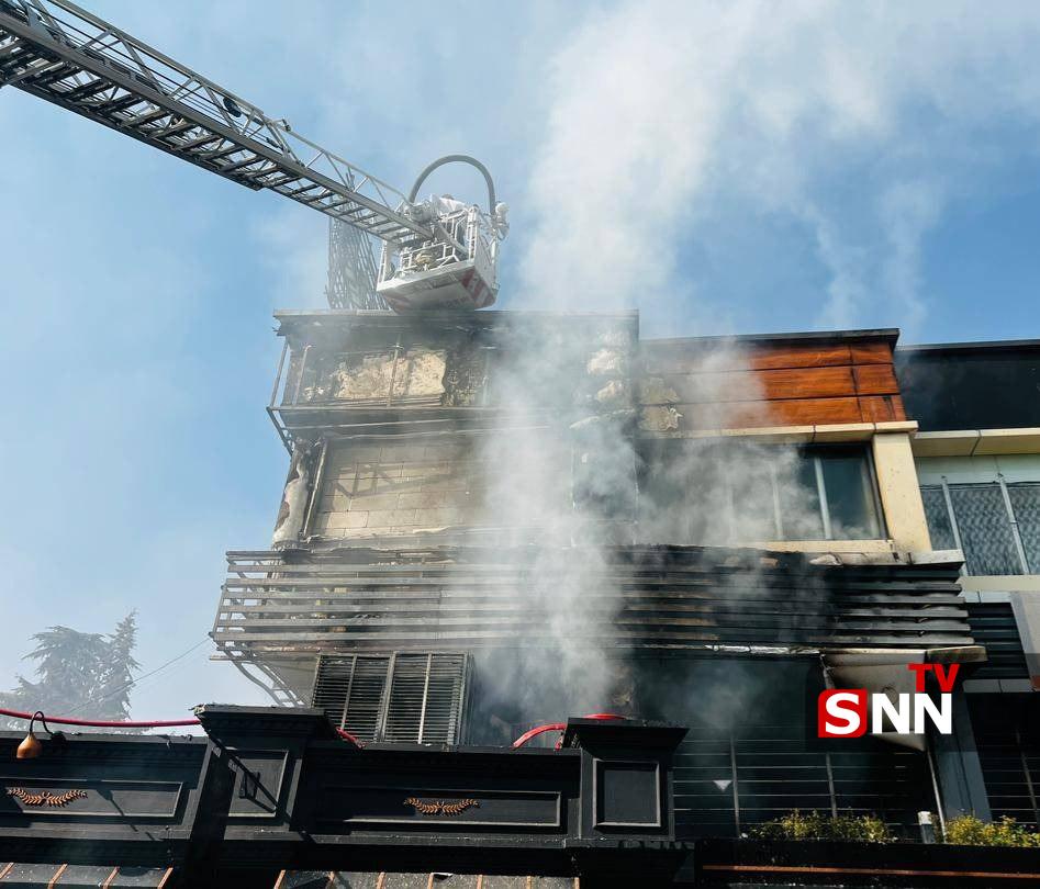 آتش سوزی یک رستوران در شهرک غرب