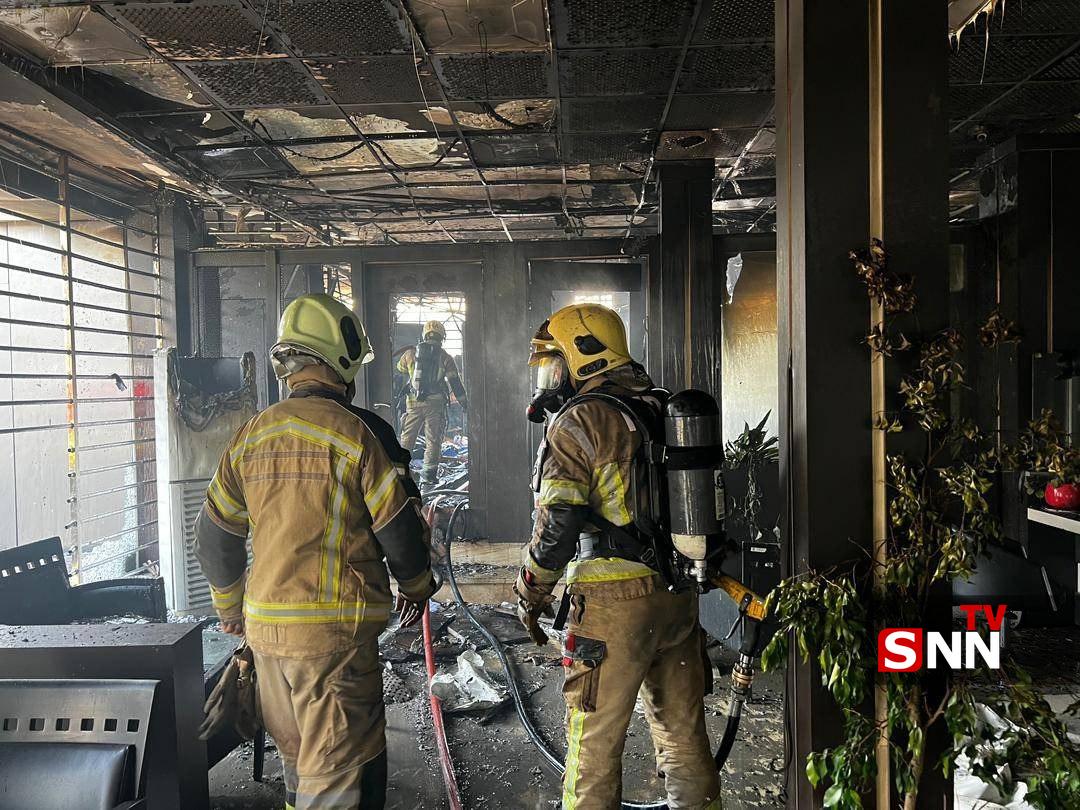 آتش سوزی یک رستوران در شهرک غرب