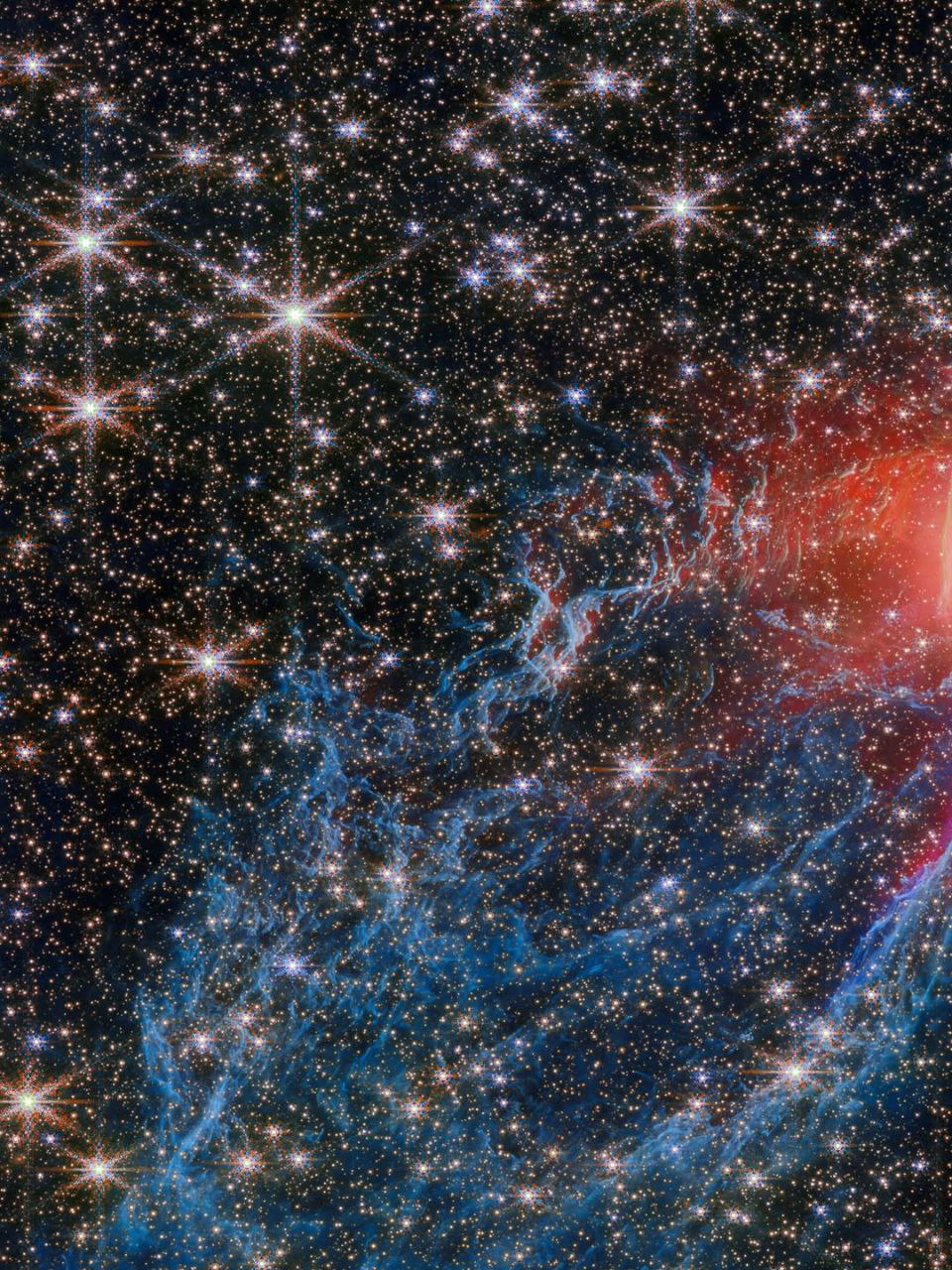 تصاویر تازه تلسکوپ جیمزوب از لحظه مرگ یک ستاره