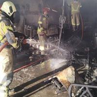 آتش‌سوزی در کارگاه شارژ سیلندر گاز مایع در مسعودیه/ مصدومیت دو نفر و یک آتش‌نشان