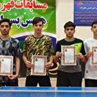 قهرمانی رقابت‌های منطقه ۶ جوانان کشور از آن پینگ‌ پنگ‌ باز قمی شد