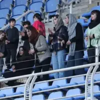 حضور زنان در ورزشگاه امام‌ رضا مشهد