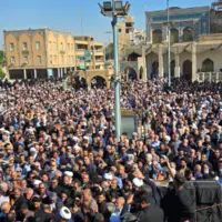 تشییع پیکر مطهر آیت‌الله موسوی از علمای بزرگ خوزستان