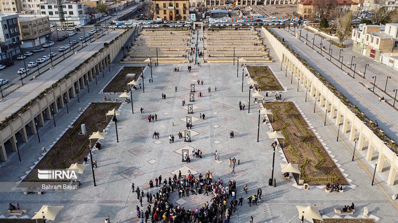 افتتاح طرح ۳۰ ساله سبزه میدان زنجان در دولت چهاردهم