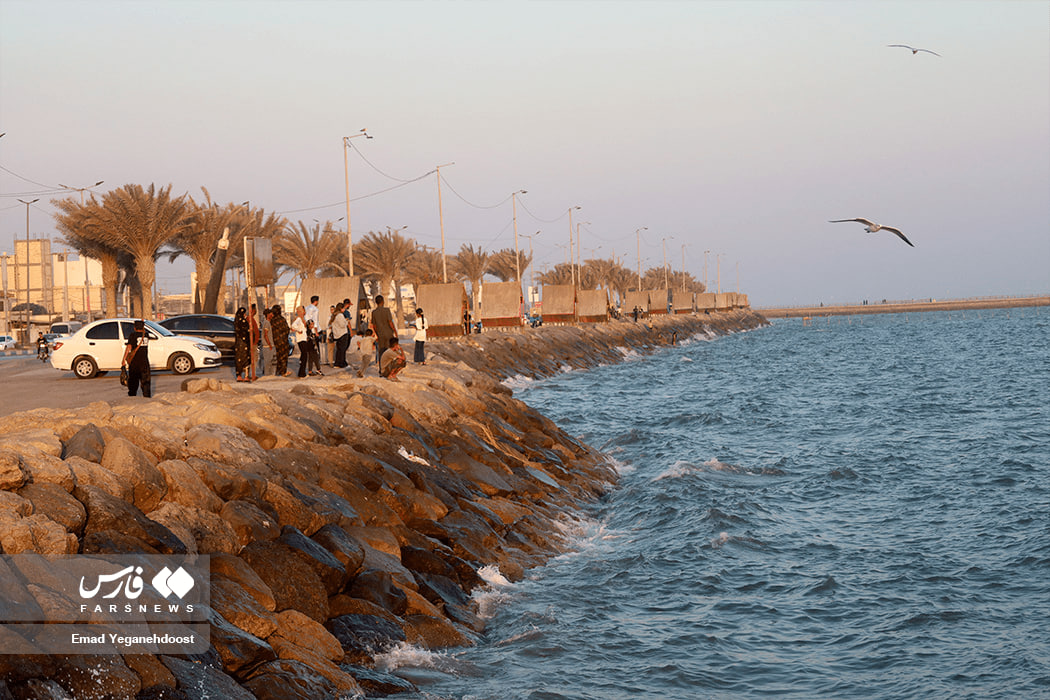 غروب ساحل خواجه عطای بندرعباس