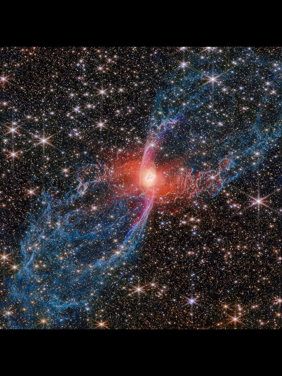 تصاویر تازه تلسکوپ جیمزوب از لحظه مرگ یک ستاره