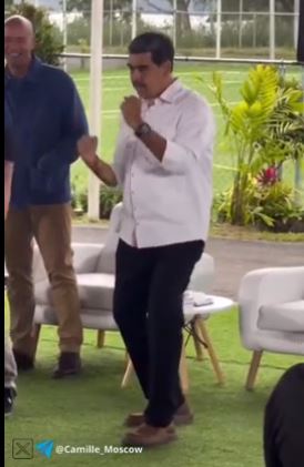 مادورو رقص معروف ترامپ را تقلید کرد