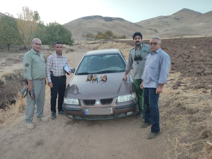 دستگیری شکارچیان غیرمجاز در عملیات مشترک 3 شهرستان کرمانشاه