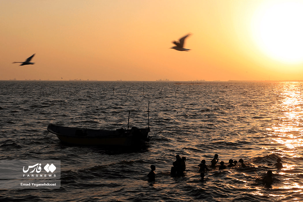 غروب ساحل خواجه عطای بندرعباس