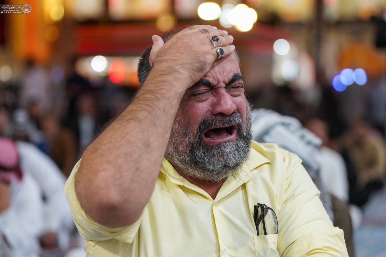 برگزاری مراسم عزاداری شهادت بانوی دو عالم در صحن حرم مطهر علوی