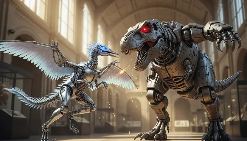 ربات‌های انسان‌نما را فراموش کنید؛ چین با دایناسورهای رباتیک پارک ژوراسیک را زنده می‌کند