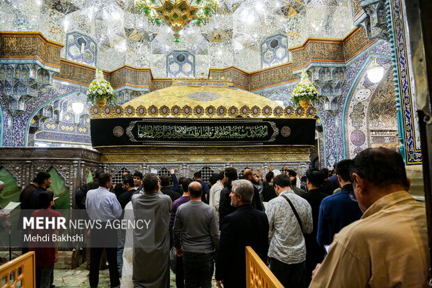 عکس/ حال و هوای حرم بانوی کرامت در شب شهادت حضرت زهرا(س)