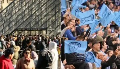 دستگیری یکی از سارقان موزه لوور هنگام تماشای فوتبال