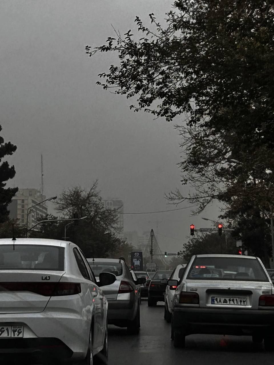 عکس/ تصاویری از آلودگی هوای امروز مشهد 