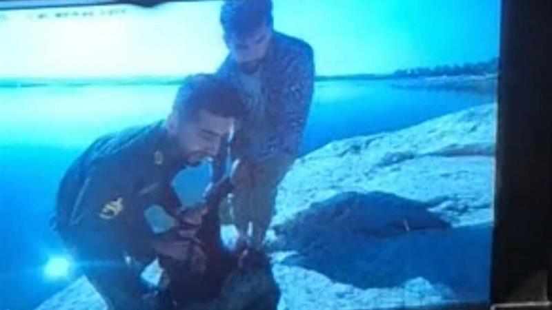 نجات جان دختر جوان در دریاچه شورابیل توسط پلیس اردبیل