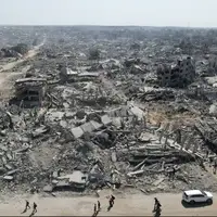 وظیفه دشوار و تلخ بیرون آوردن هزاران جسد از زیر آوار غزه