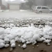 بارش تگرگ به اندازه توپ گلف در تگزاس