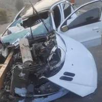 وضعیت خودروی ۲۰۷ در سانحه جاده‌ای رودان!