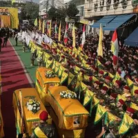 تشییع باشکوه پنج شهید جنایات رژیم صهیونیستی در جنوب لبنان