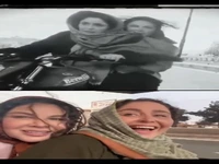 موتورسواری ژاله صامتی و شهره سلطانی در یک سریال