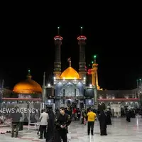 عکس/ حال و هوای حرم بانوی کرامت در شب شهادت حضرت زهرا(س)