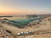 اسکله زیبای بندر تبن شهر کوشکنار غرب هرمزگان